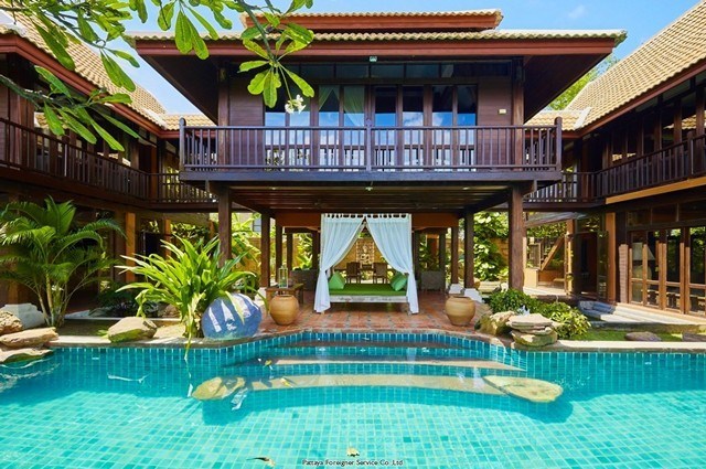 Authentische Thai Bali Pool Villa zu verkaufen, Jomtien     -Pattaya-Realestate- - Haus -  - 	Jomtien 